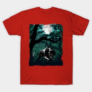 Black Panther In The Jungle T-Shirt